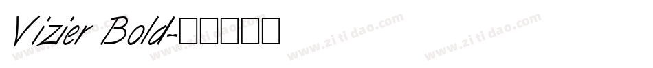 Vizier Bold字体转换